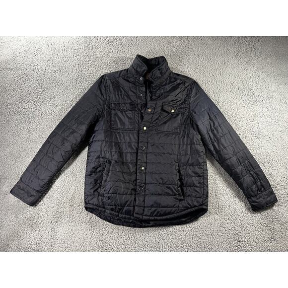 Paper Denim‎ & Cloth Puffer Jacket Men Small Snap Button Lightweight Outerwear - Picture 2 of 16